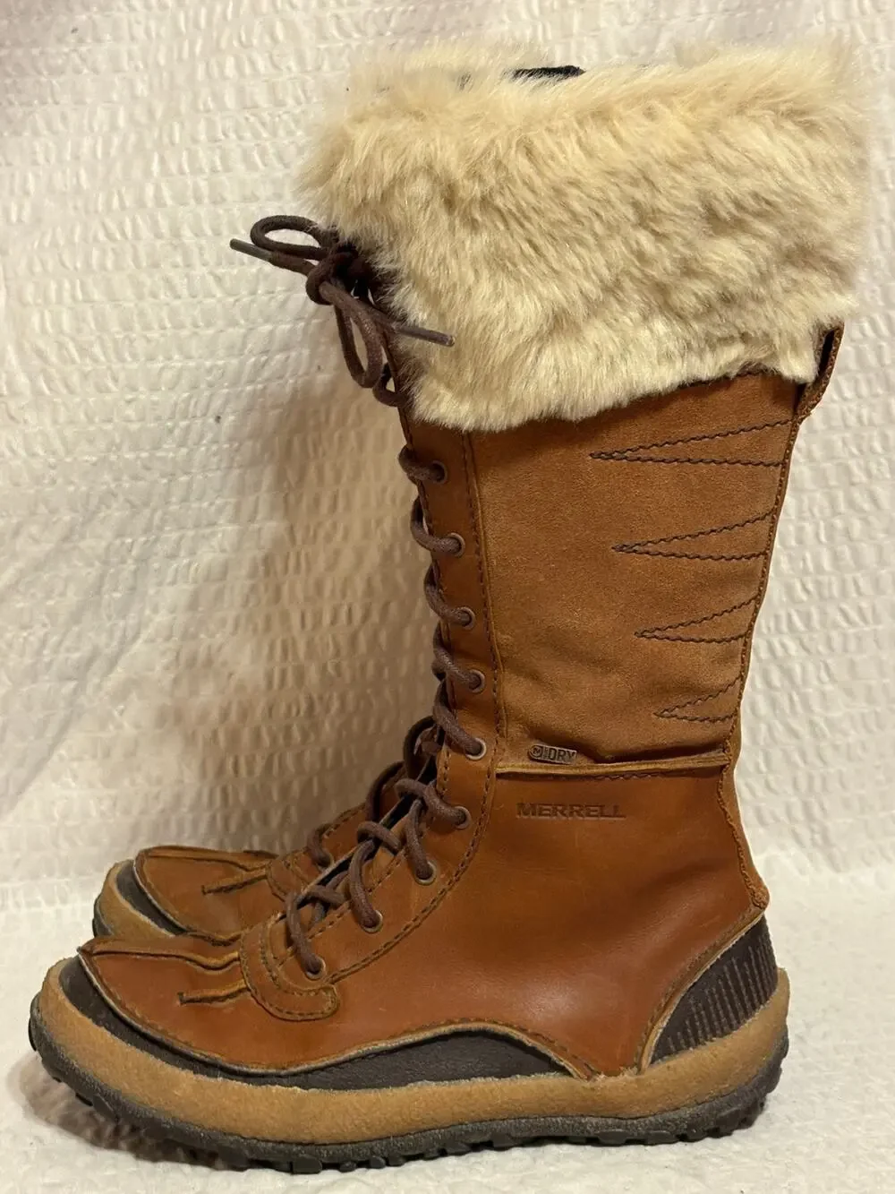 Merrell Tall Winter Select DRY Waterproof Insulated Boots Side Zip Women’s 6 EUC